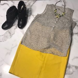 LOFT Black and White Printed Shell